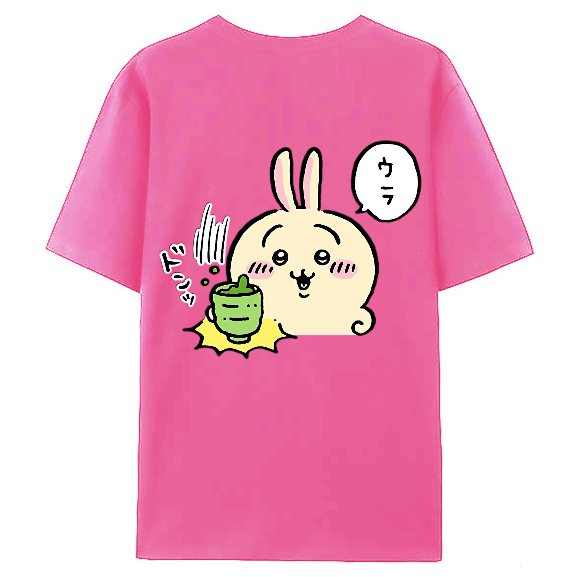 （画像用） ちいかわ うさぎ Chii-kawa usagi レディース半袖Tシャツ(バックプリント)